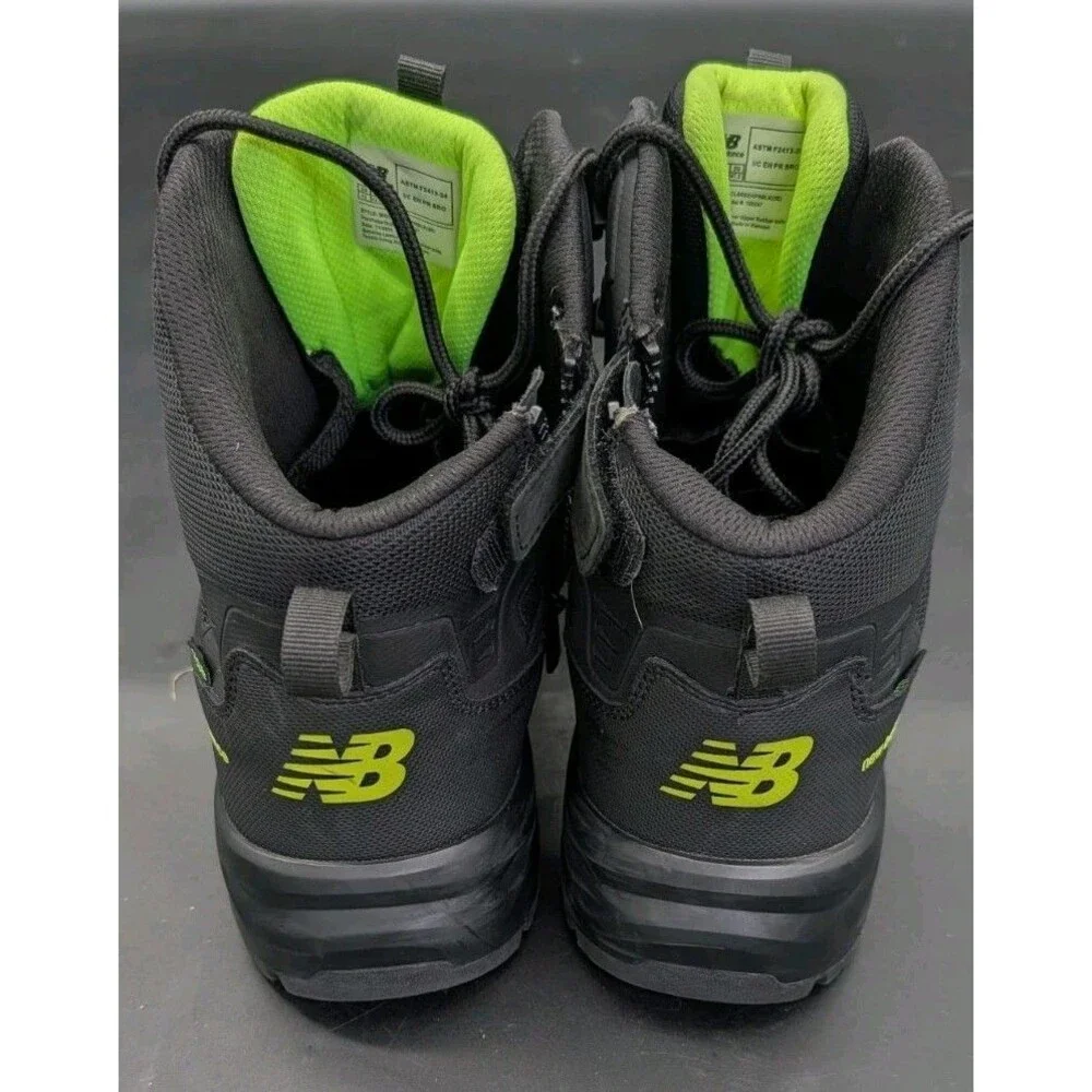 New Balance Industrial Work Boots Size 13 2E Wide Steel Toe Black Mid